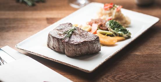 Steak mit Beilage